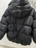坦博爾羽絨服女短款可拆卸帽時(shí)尚大廓形秋冬外套厚530368D 黑色 160 曬單實(shí)拍圖