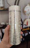 言易生日禮物免費刻字 高檔銀杯子999足銀內膽銀水杯銀茶杯純銀保溫杯 銀百?！?99足銀內膽+檢測證書】 曬單實拍圖