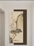 莫小邪新中式玄關(guān)墻裝飾畫led燈茶室背景墻掛畫書法山水畫禪意見山壁畫 T130365 30*65/30*80（總長40*80） [無燈款]高清UV精雕+晶瓷防刮 雙層晶瓷防刮水晶面 曬單實拍圖