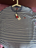 TOMMY JEANS【復(fù)古條紋】25夏季男裝純棉平紋針織刺繡短袖上衣T恤20802 藍白條紋0BA L （推薦：150-165斤） 曬單實拍圖