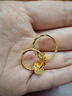中鑫珠寶黃金耳環(huán)轉(zhuǎn)運(yùn)珠女款足金999.9花瓣耳釘送媽媽金耳圈女神節(jié)禮物 【現(xiàn)貨】3.41g 曬單實拍圖