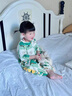 G.DUCKKIDS小黃鴨童裝女童睡衣春秋冬季兒童連體睡衣恐龍女寶睡袋冬款家居服 恐龍粉色 100 建議90-100cm3-4歲 曬單實(shí)拍圖