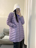 金羽杰秋冬季立領(lǐng)輕薄羽絨服女中長(zhǎng)款修身顯瘦輕暖羽絨服Y22802397 曬單實(shí)拍圖