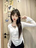 栢啟歆不對(duì)稱(chēng)蝴蝶流蘇耳環(huán)耳夾女小眾獨(dú)特?zé)o耳洞耳釘珍珠耳墜高級(jí)感耳飾 蝴蝶流蘇耳環(huán)【耳夾款】 曬單實(shí)拍圖