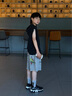 泰蘭尼斯秋季新款兒童運(yùn)動鞋男女童輕便跑步鞋中大童透氣休閑鞋老爹鞋 黑/灰 36 適合腳長22.0cm 曬單實(shí)拍圖