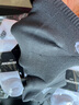 SKECHERS斯凱奇男款透氣舒適淺口運(yùn)動(dòng)襪2025夏季時(shí)尚簡(jiǎn)約3雙裝 白色/黑色/深冷灰-056V M 曬單實(shí)拍圖