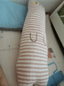 哈陪純棉可愛(ài)抱枕女生睡覺(jué)專(zhuān)用大人側睡夾腿睡覺(jué)床上長(cháng)條枕超軟枕頭男 卡通條紋棕色款【三層紗面料】 含枕芯 1.1米【獨立內膽+可拆洗】 曬單實(shí)拍圖