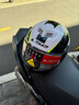 LS2碳纖維FF901后空翻頭盔摩托車(chē)雙鏡片180°碳纖揭面盔3C四季FF906 FF906 閃光白-黃法典 (送茶鏡) 2XL (建議60-61CM) 曬單實(shí)拍圖
