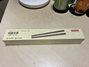 京東京造 筷子 家用食品接觸級餐具實木防滑雞翅木原木【無漆無蠟】10雙裝 曬單實拍圖