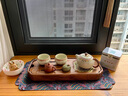 簡先生敦煌汝窯西施壺功夫茶具一壺二杯家用泡茶套裝送長輩老師生日禮品 敦煌米黃汝窯丨西施壺兩杯(禮盒 曬單實(shí)拍圖