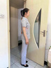 羅蒙（ROMON）中老年女裝夏裝奶奶裝透氣休閑運(yùn)動服套裝中年媽媽洋氣短袖t恤薄 淺灰色 L (建議102斤以下，收藏加入購物車，優(yōu)先發(fā)貨， 曬單實(shí)拍圖
