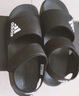 阿迪達斯（adidas）夏季男童涼鞋女童小童簡約經(jīng)典兒童休閑運動沙灘鞋 GW0344黑 曬單實拍圖