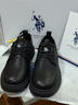 U.S. POLO ASSN.保羅男鞋休閑皮鞋英倫風(fēng)男士商務(wù)正裝鞋黑色系帶鞋子男 曬單實(shí)拍圖