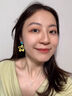 QMXD藍(lán)色鏤空花朵耳環(huán)女海邊耳夾無(wú)耳洞新款高級(jí)感多巴胺耳釘度假耳飾 藍(lán)色花朵【耳釘】一對(duì) 曬單實(shí)拍圖