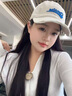 MMOPTOP破洞磨邊字母棒球帽女大頭圍寬帽檐鴨舌帽男百搭顯臉小帽子 曬單實(shí)拍圖