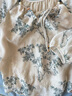 三彩【芳露凝香】2025春季新款新中式刺繡印花寬松襯衣民族風(fēng)C 米白色花卉 S 155/80A 曬單實拍圖