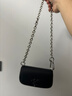 Calvin Klein時(shí)尚單肩包禮物鏈條包包金屬字母旋扣翻蓋CK女包斜挎馬鞍包DH3240 曬單實(shí)拍圖