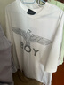 BOY LONDON【時間尺輪】春季男女同款短袖燙銀燙鉆朋克t恤N01016 白色 L 曬單實拍圖