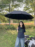 WCZ德國防風(fēng)大暴雨傘遮太陽傘防曬加大加厚加固晴雨兩用女特超大號男 黑色【150cm超大傘面+荷葉拒水+合金加粗傘骨】 曬單實(shí)拍圖