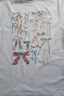 F426【趙露思同款】夏季美式慵懶蝴蝶結涂鴉短袖T恤 白色 現貨 S 曬單實(shí)拍圖