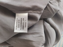 美標送禮真絲睡衣100%桑蠶絲綢春夏長(cháng)袖套裝玻尿酸美膚緞秋家居服秋 霧灰（玻尿酸美膚緞） XL (175/94B) 曬單實(shí)拍圖