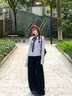 啄木鳥(niǎo)（TUCANO）黑色波點(diǎn)長(cháng)條絲巾女2025新款系脖感頸飾夏季薄款發(fā)帶絲帶脖飾時(shí)尚 波點(diǎn)絲巾 140*5厘米 曬單實(shí)拍圖