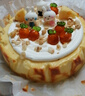 元祖（GANSO）軟芯嫩芝士蛋糕600g 法式巴斯克kiri芝士口味 生日蛋糕同城配送 曬單實(shí)拍圖
