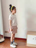 G.DUCKKIDS女童裙子2025新款夏裝百褶裙秋裝中大童學(xué)院風半身裙夏季兒童短裙 粉色 110 曬單實拍圖