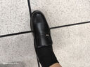 YRC意爾康男鞋真皮商務正裝內增高男士透氣黑色休閑皮鞋中老年爸爸鞋 黑色 231 41 曬單實拍圖