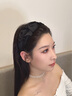 卡瑪倫（KAMALUN）緞面發(fā)箍女褶皺設計感頭箍2025新款高顱頂遮白發(fā)發(fā)卡百搭壓發(fā)發(fā)飾 黑色發(fā)箍+品牌禮盒 曬單實拍圖