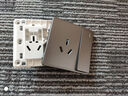 飛利浦（PHILIPS）開(kāi)關(guān)插座家用恒曦86型空調(diào)一開(kāi)雙控網(wǎng)絡(luò)面板深灰色 空調(diào)三孔16A帶開(kāi)關(guān) 插座 曬單實(shí)拍圖