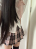 微光里JK制服半身裙女校格裙春夏百褶裙純欲風(fēng)辣妹學(xué)生日系學(xué)院風(fēng)半身裙 JK格裙【粉色+同格領(lǐng)結(jié) L】 曬單實(shí)拍圖
