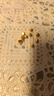 中國珠寶黃金金豆豆AU9999足金實心金豆子小金豆1g生日老婆送女友七夕禮物 金豆1g 【國檢證書】 曬單實拍圖