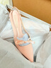 CHARLES&KEITH緞面蝴蝶結(jié)尖頭高跟涼鞋女七夕禮物CK1-60361556 Light Pink淺粉色 40 曬單實(shí)拍圖