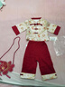 WVD美國品牌裝春秋2025新款周歲禮服唐裝嬰幼兒生日衣服抓周喜慶春裝年年有魚套裝加絨款 年年有魚套90 建議12-18個月 曬單實拍圖