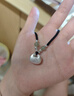 陌阡雪足銀999在逃公主小胖福吊墜女蝴蝶結(jié)編繩項鏈送女友圣誕節(jié)禮物 實心胖福銀珠紅繩（約7克） 曬單實拍圖