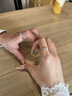 BOEAY冥王星與卡戎情侶戒指純銀對戒鐘久久求婚表白戒指送女朋友送老婆 冥王星與卡戎情侶對戒/免費刻字 曬單實拍圖