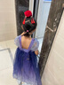 安妮優(yōu)兒（Anneyol）漢服女童春裝2025新款古風(fēng)連衣裙中國風(fēng)兒童唐裝超仙襦裙古裝裙子 紫色 130 曬單實(shí)拍圖