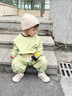 G. DUCKKIDS小黃鴨寶寶爬爬服嬰兒女寶戶外防臟爬衣兒童罩衣可外穿男爬行服連 燈芯絨連體款 綠色 80cm 80碼 建議身高70-82cm 曬單實拍圖