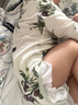 DOMIAMIA嬰兒家居服兒童睡衣長袖分體睡衣童裝衣服春夏套裝 長袖花邊套裝-加州西梅 80 曬單實拍圖