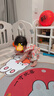優(yōu)奇女童連衣裙夏季嬰兒衣服公主裙小女孩抓周歲女寶寶禮服夏季中國風 國色天香裙 90cm 曬單實拍圖
