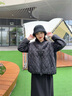 波司登（BOSIDENG）25新款輕薄羽絨服女款90絨立領(lǐng)菱格寬松休閑保暖外套B250135306 夜空黑|8F44 M 165/88A 體重約125-140斤 曬單實拍圖