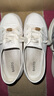 百思圖秋商場(chǎng)新款牛皮厚底薄款透氣小白鞋女運動(dòng)休閑鞋BJ208CA5 白色 38 曬單實(shí)拍圖
