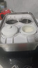 蘇泊爾（SUPOR）猛火可拆洗電蒸鍋 0涂層304不銹鋼材質(zhì)蒸籠18L大容量燉蒸煮一體多功能電蒸鍋上蒸下燉隔水燉底鍋 18L 精鋼可拆0涂層蒸燉鍋 曬單實拍圖