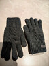 回力毛線(xiàn)手套男女冬季加厚絨保暖防寒觸屏戶(hù)外騎車(chē)防滑防風(fēng)寒針織手套 曬單實(shí)拍圖
