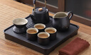 京東京造功夫茶具套裝陶瓷家用整套茶具辦公黑陶茶杯茶海茶盤提梁壺 曬單實拍圖