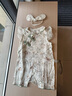 哈尼天空嬰兒連體衣夏款紗布衣服女童新中式旗袍寶寶透氣哈衣夏季 裊裊云 66cm(3-6個(gè)月) 曬單實(shí)拍圖