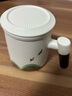 千里江山辦公杯水杯高檔陶瓷茶水分離杯馬克杯帶蓋泡茶杯 白色 450ml 曬單實拍圖