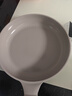 紅廚陶瓷平底鍋不粘鍋小煎鍋家用煎餅煎蛋煎牛排專用電磁爐鍋灰色28cm 曬單實拍圖