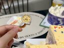 領(lǐng)豐金足金9999生日快樂蛋糕金幣黃金投資金金條生日棒棒禮物 棒棒的生日金幣 2g 曬單實(shí)拍圖